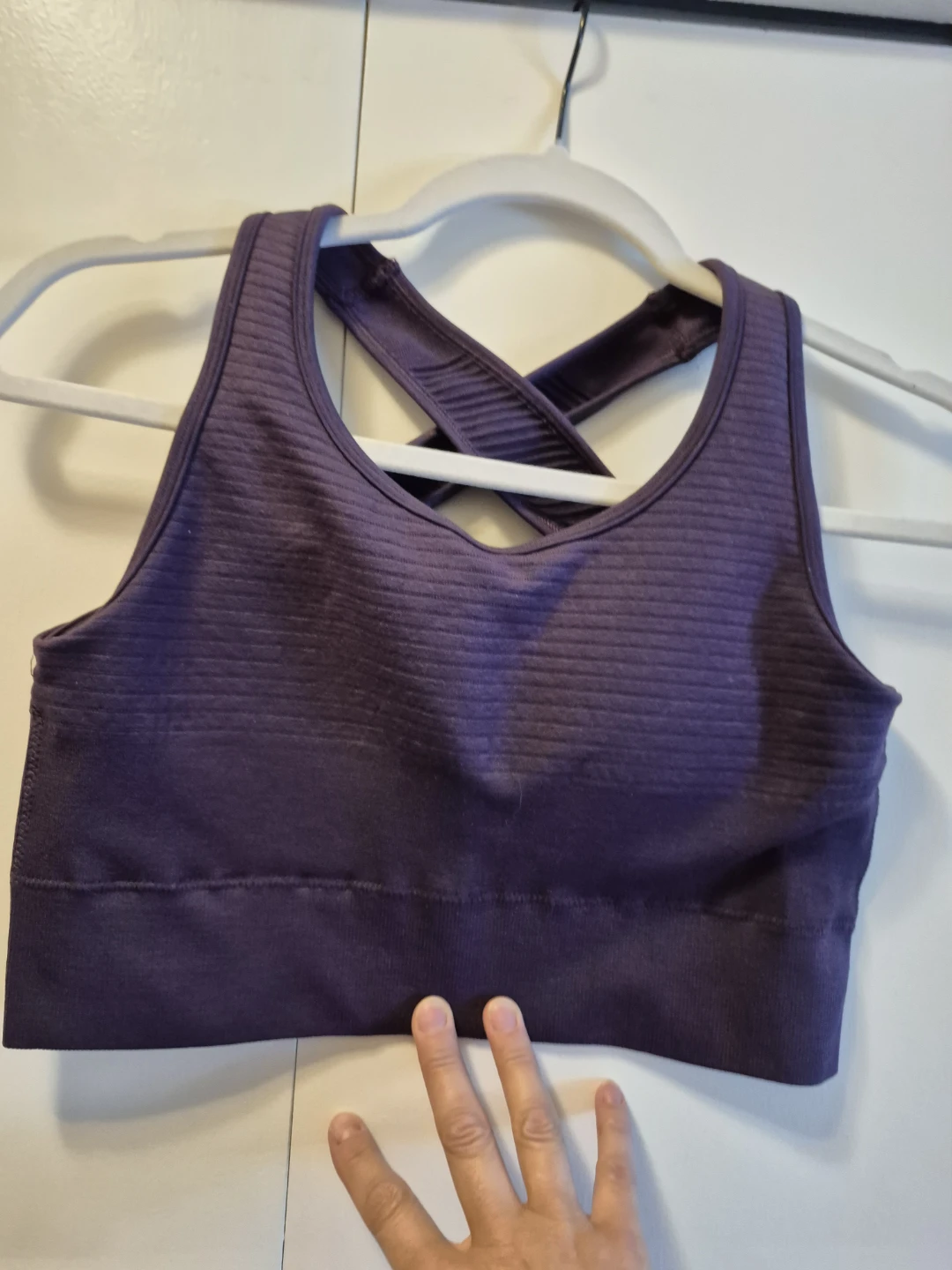 Alphalete Sports Bra Purple Size Medium