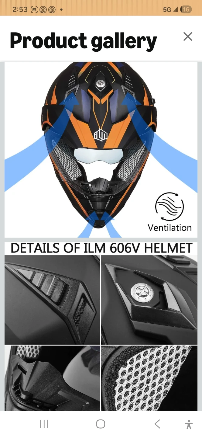 ILM Motorcycle Helmet - photo 4