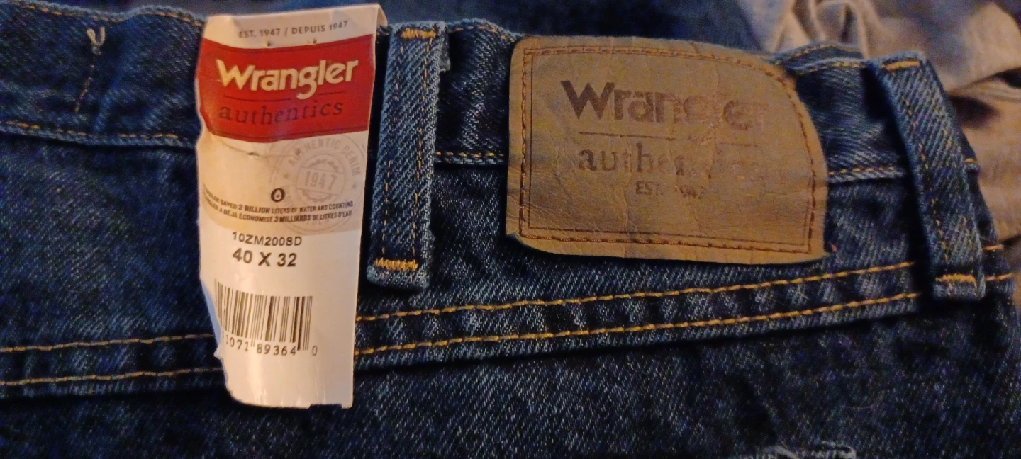 Wrangler Authentics Men's Relaxed Fit Jeans Size 40x32
