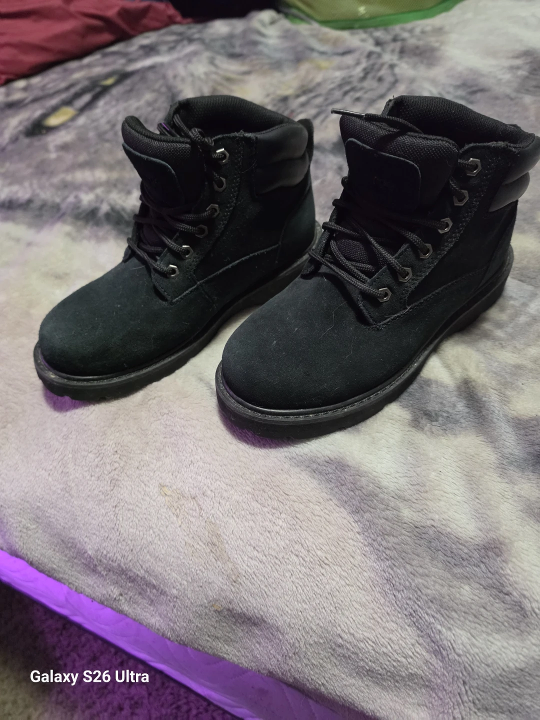 Black Timberland Style Boots Size 12 - photo 2