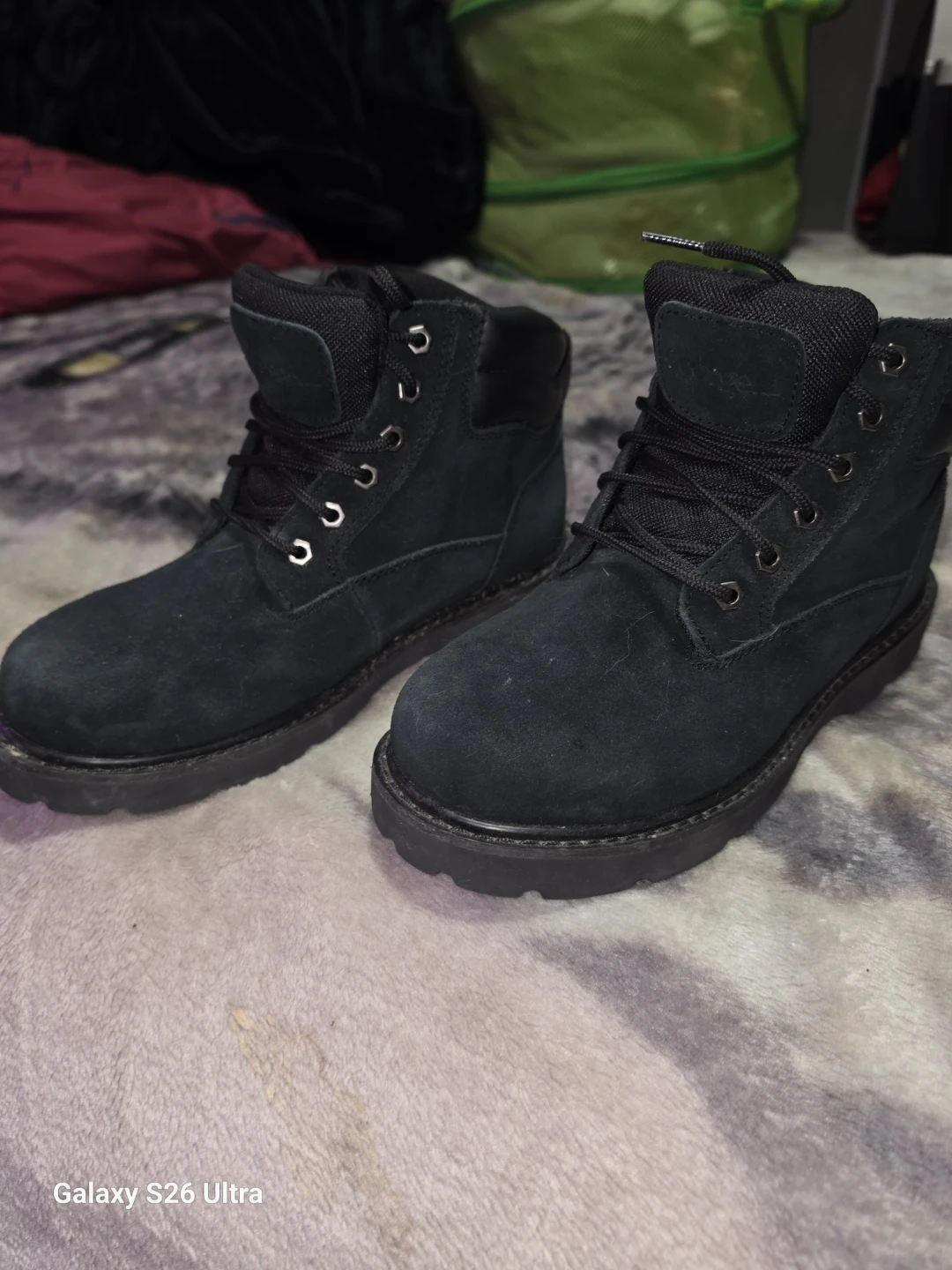 Black Timberland Style Boots Size 12 - photo 3