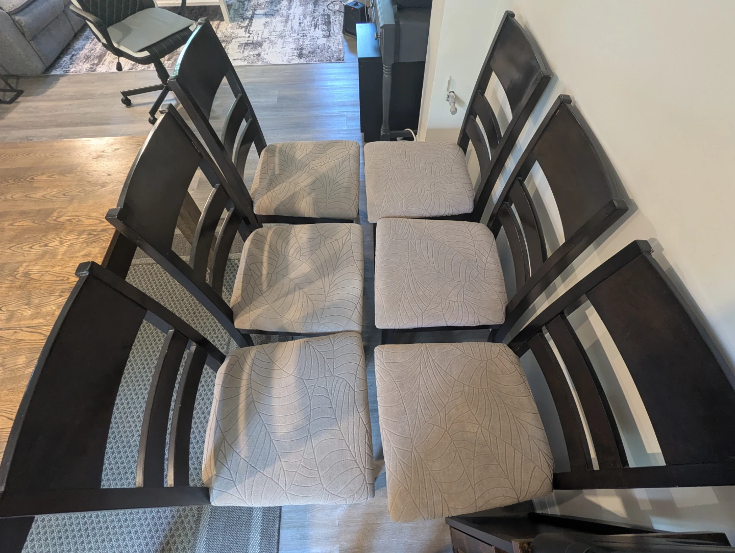 Wood Extendable Dining Table + 6 Chairs - photo 5