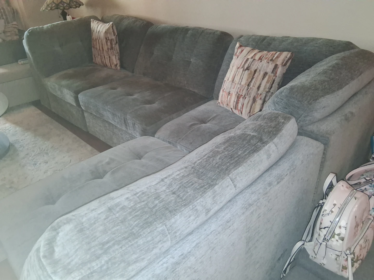 Grey Sectional Sofa asking price $500.