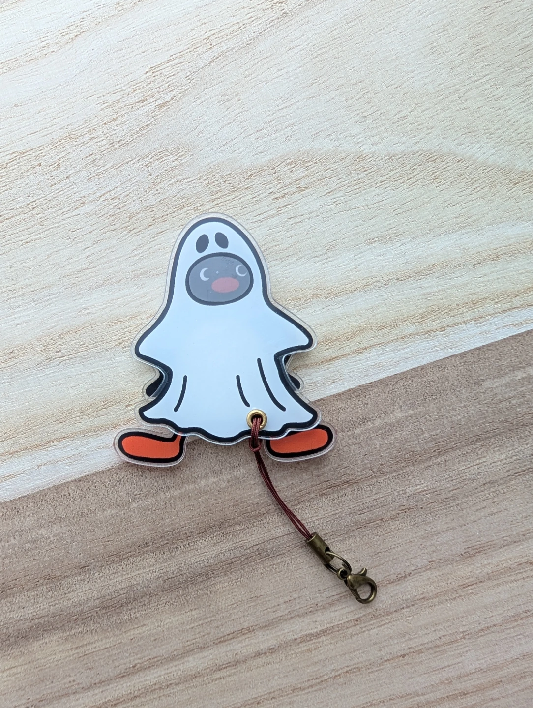 New Pingu keychain Cute Ghost & Penguin Acrylic Keychain Charm - photo 2