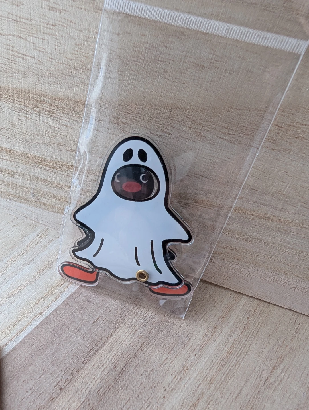 New Pingu keychain Cute Ghost & Penguin Acrylic Keychain Charm - photo 3