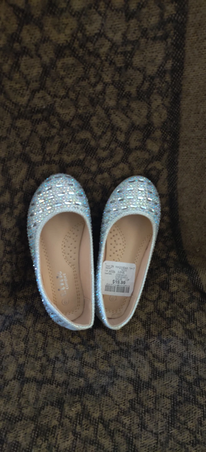 Link Comfort Rhinestone Ballet Flats - Size 9 kids