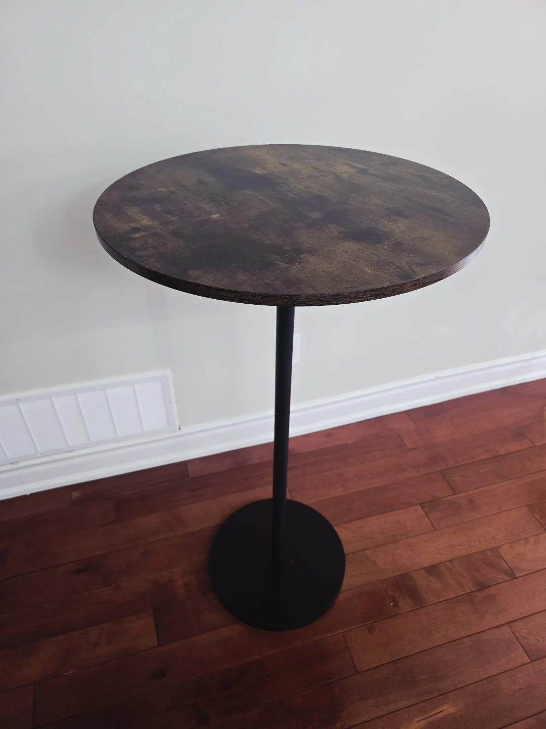 Velvet Bar Stools and Round Pub Table Set - photo 4