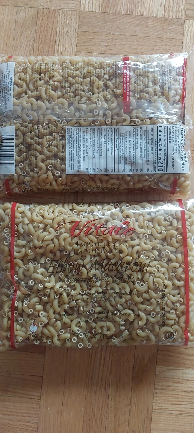 Goccia Elbow Macaroni Pasta (2 x 16 oz bags)