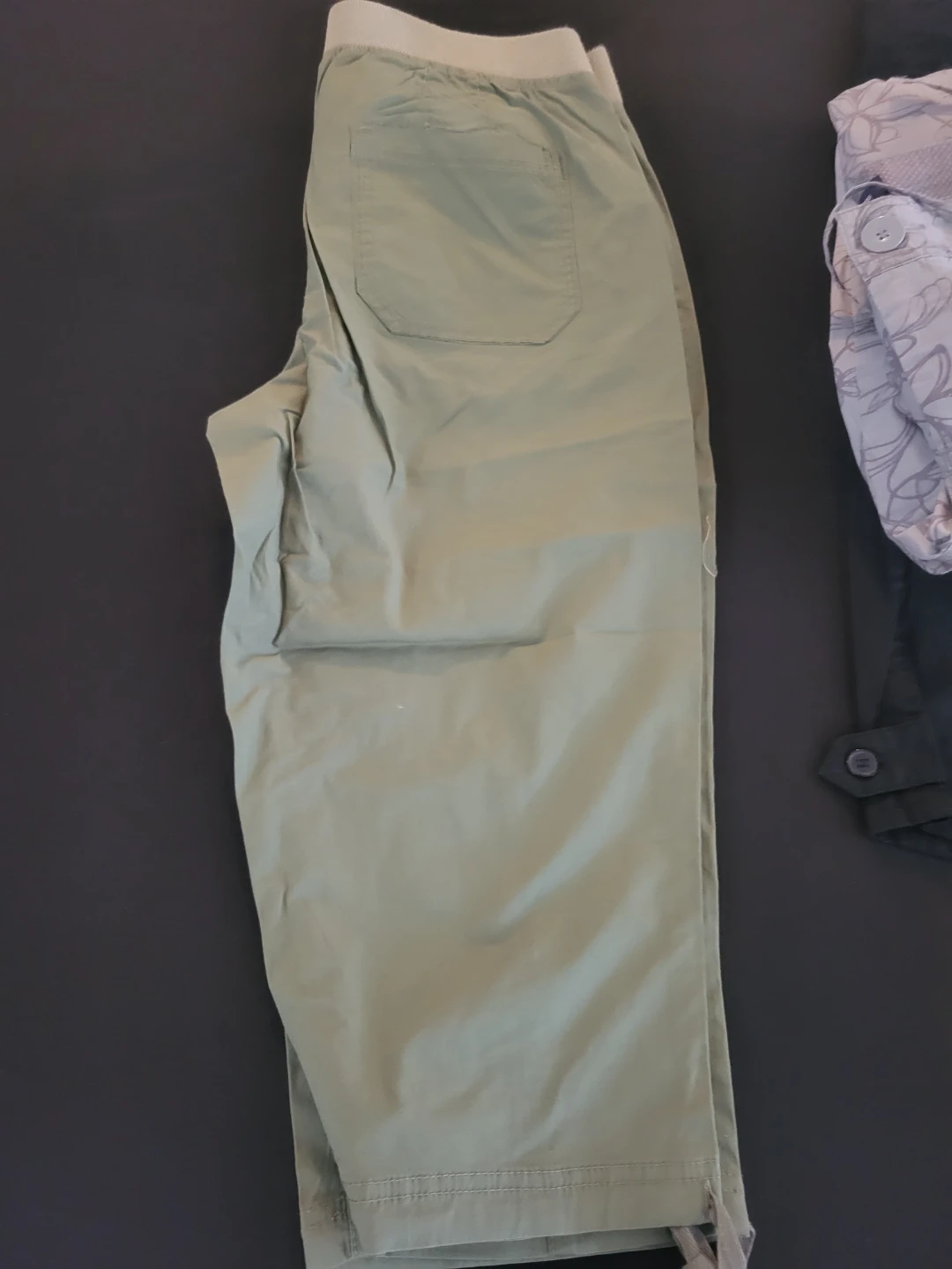 Renuar Capris Womens Size 12 Green Cargo, Capri Pants - photo 2