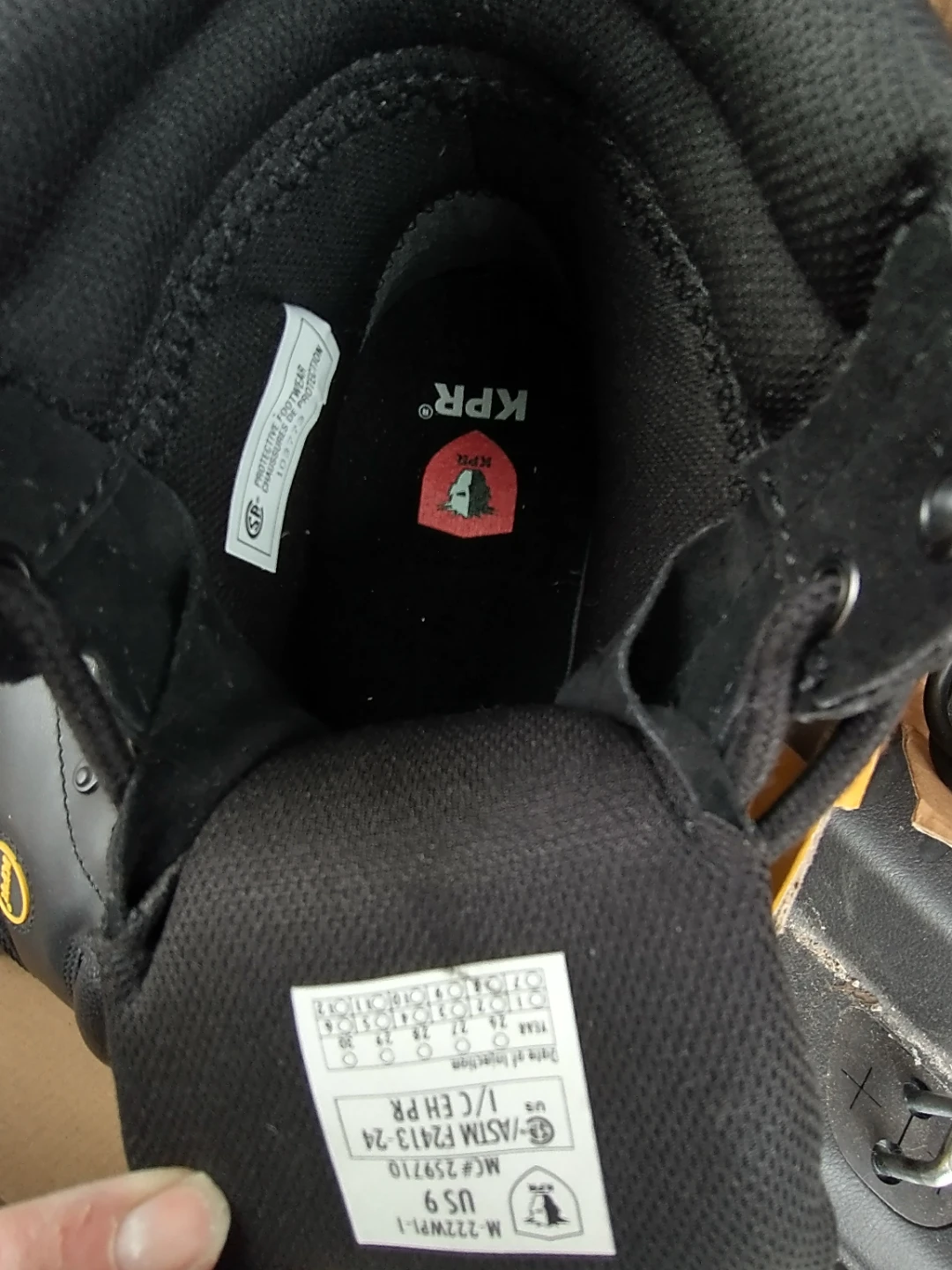 KPR Steel Toe Work Boots Size 9 - photo 2