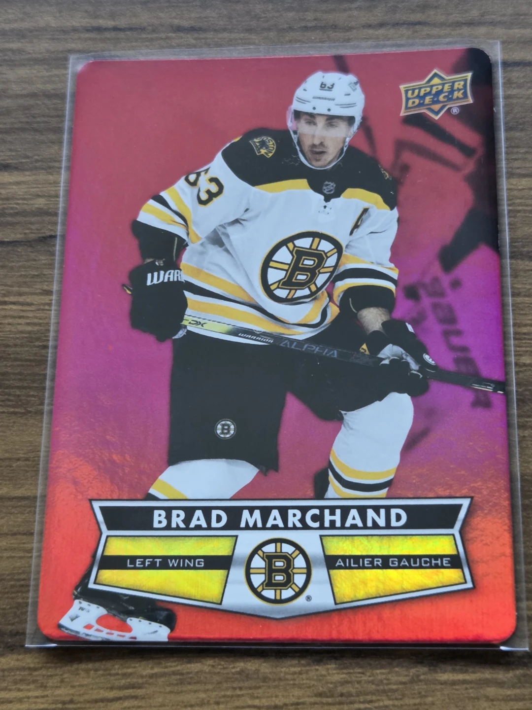 2021-22 Upper Deck Tim Hortons Red Die Cut Brad Marchand #DC-22