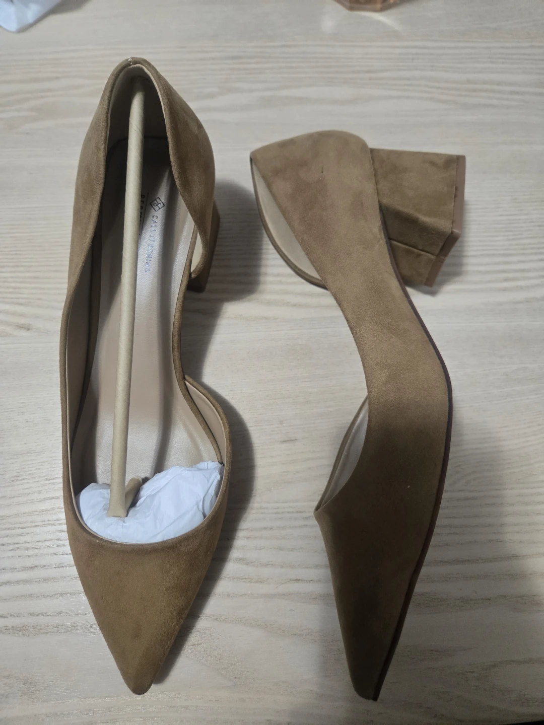 Call It Spring Brown Suede D'Orsay Heels - photo 2