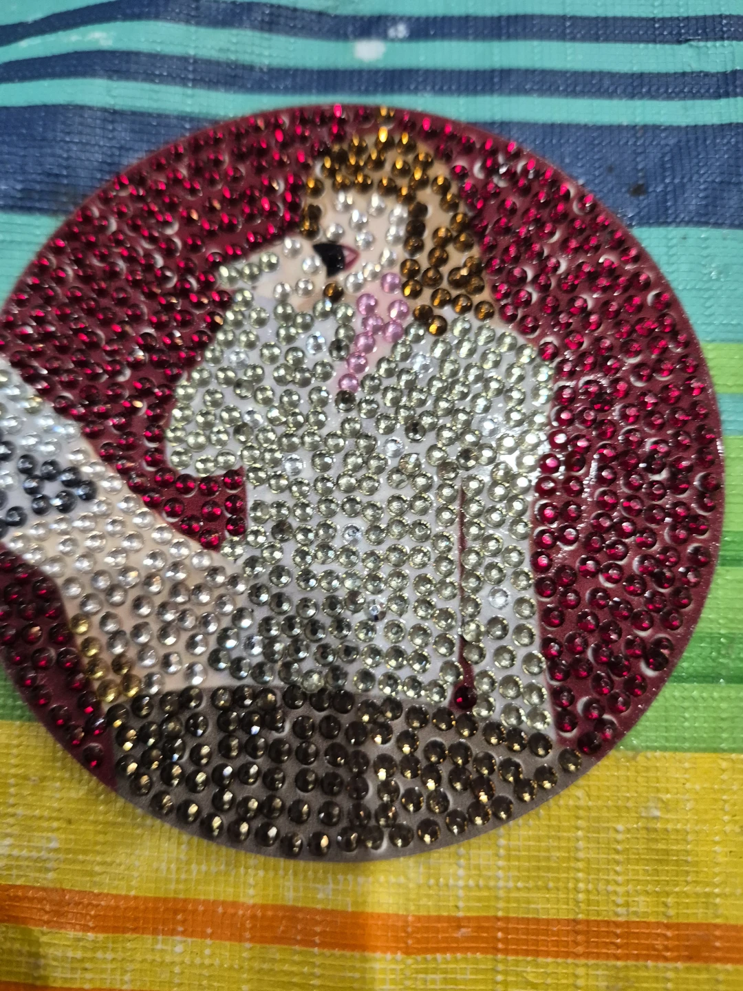 Set of 8 Rhinestone Coasters with Singer Designs - photo 2