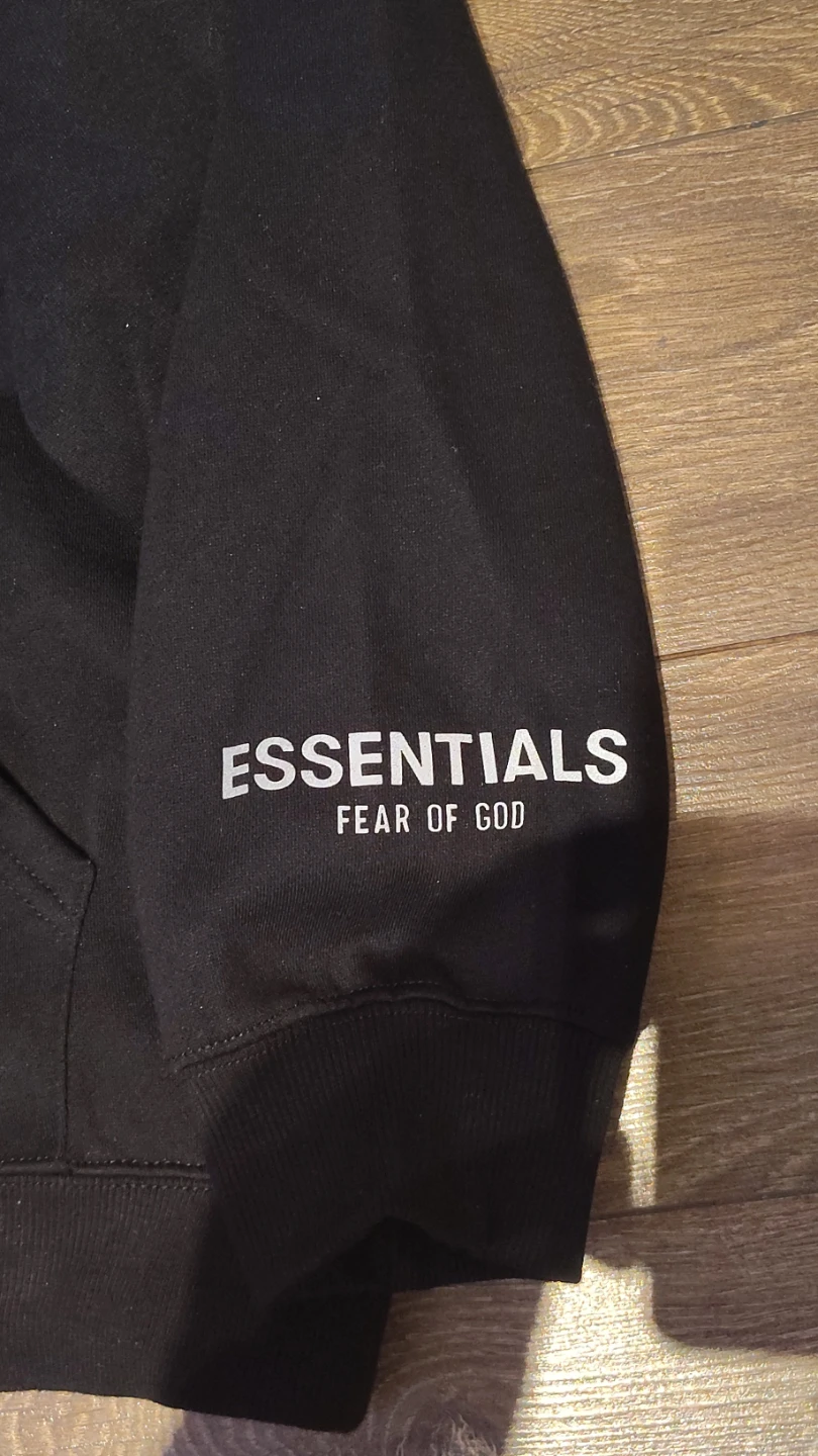 Black Essentials Fear of God Hoodie - photo 3