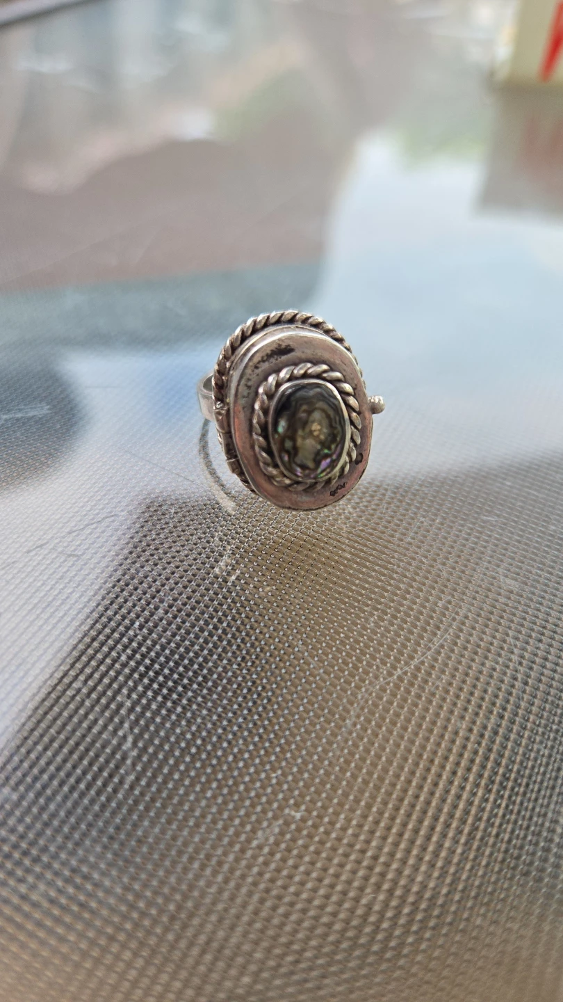 Vintage Sterling Silver Poison Ring