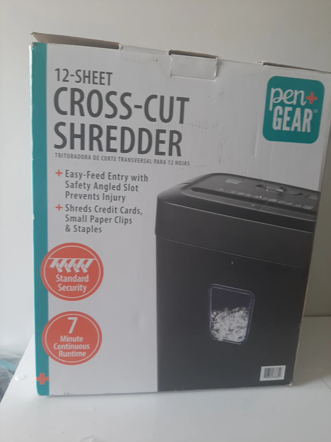 Pen+Gear 12-Sheet Cross-Cut Shredder - photo 3