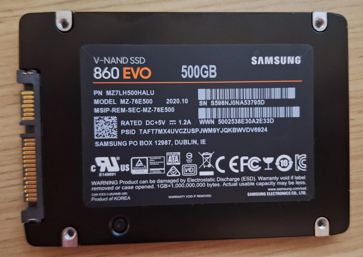 Samsung 860 EVO 500GB SSD - photo 2