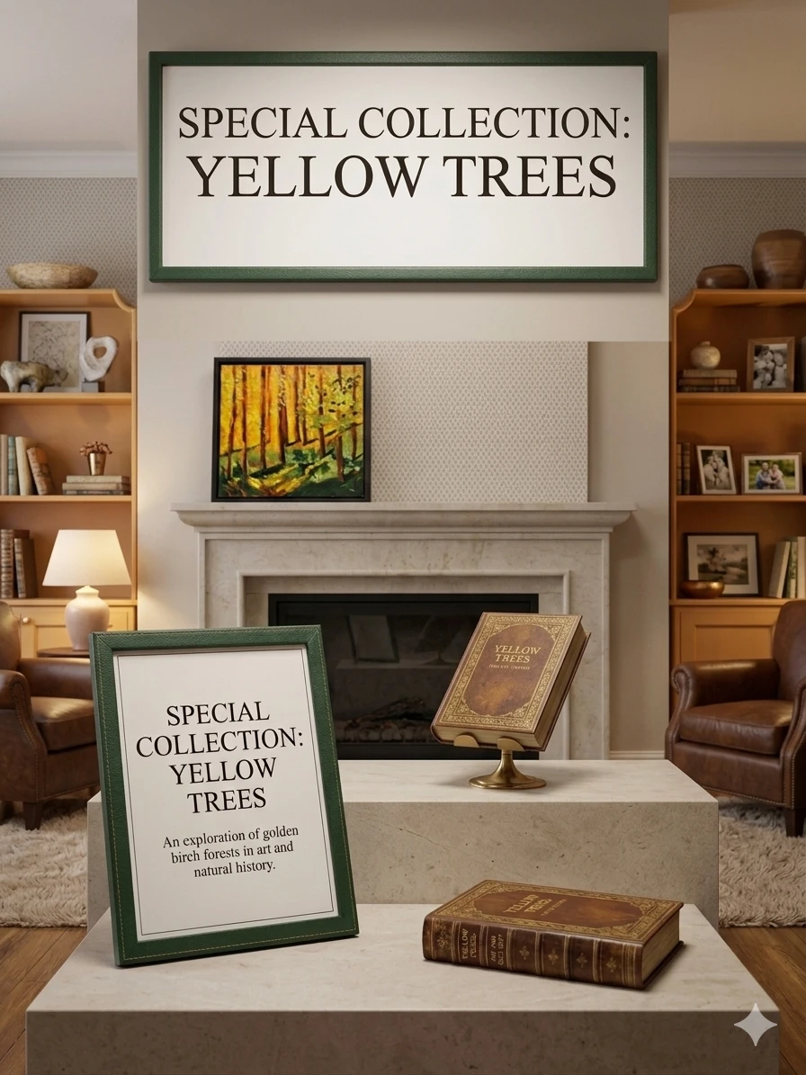"Yellow Trees" by Nora Fischer (18" x 18") - photo 2