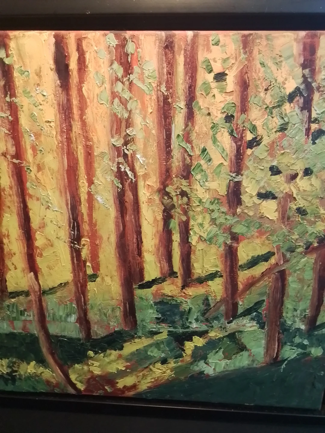 "Yellow Trees" by Nora Fischer (18" x 18") - photo 4