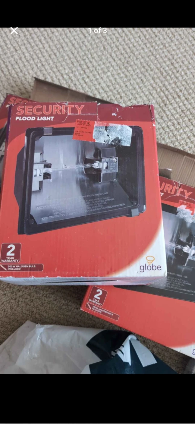 Globe Security Flood Light 500W Halogen Bulb
