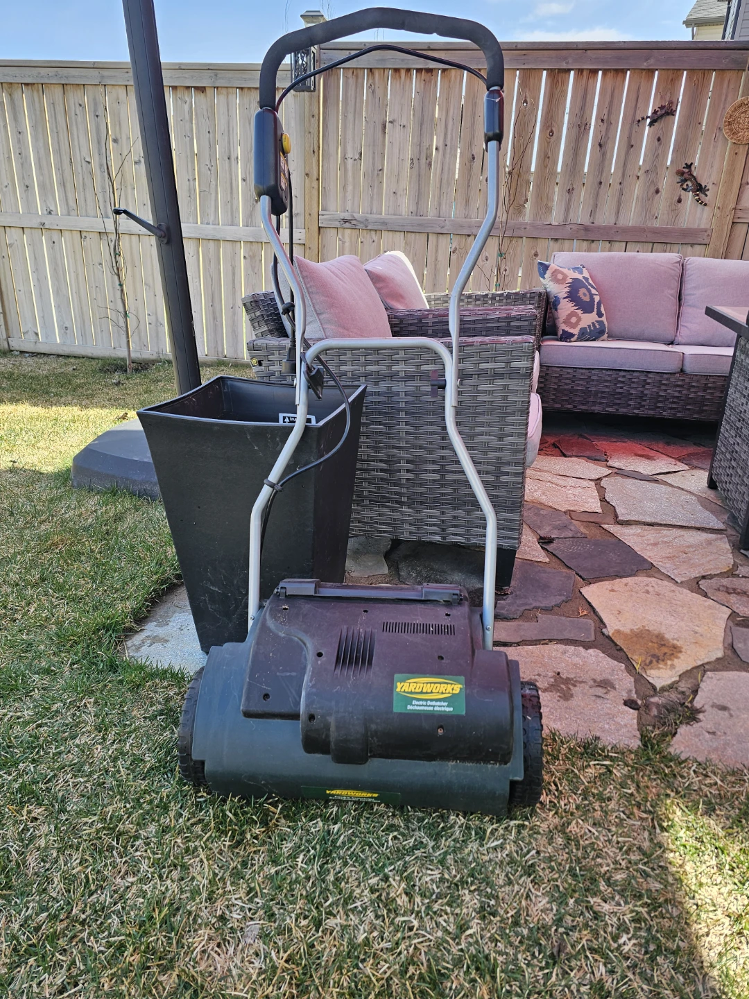 Yardworks Lawn Dethatcher/Scarifier - photo 2