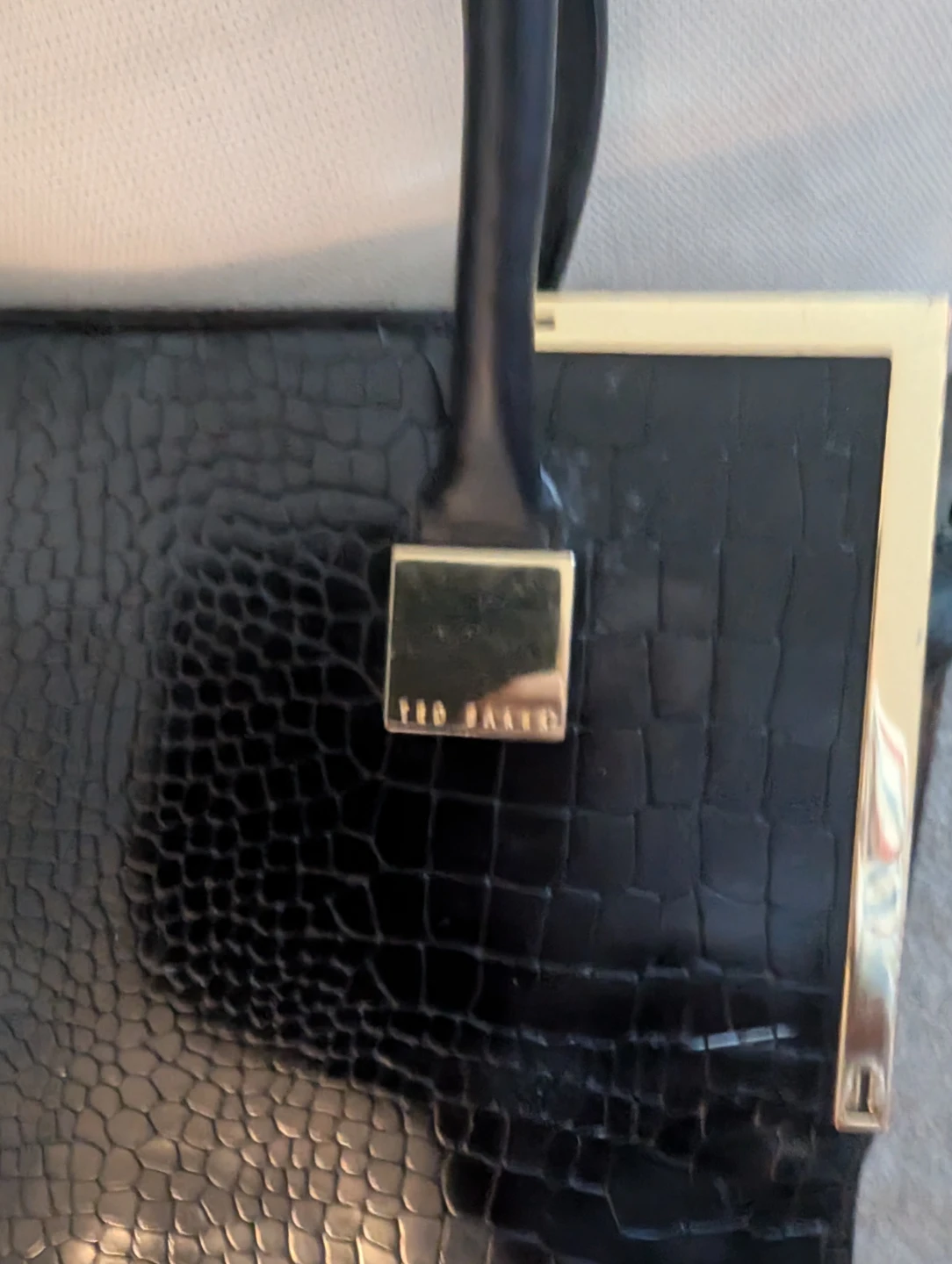 Ted Baker Black Croc Embossed Handbag - photo 4