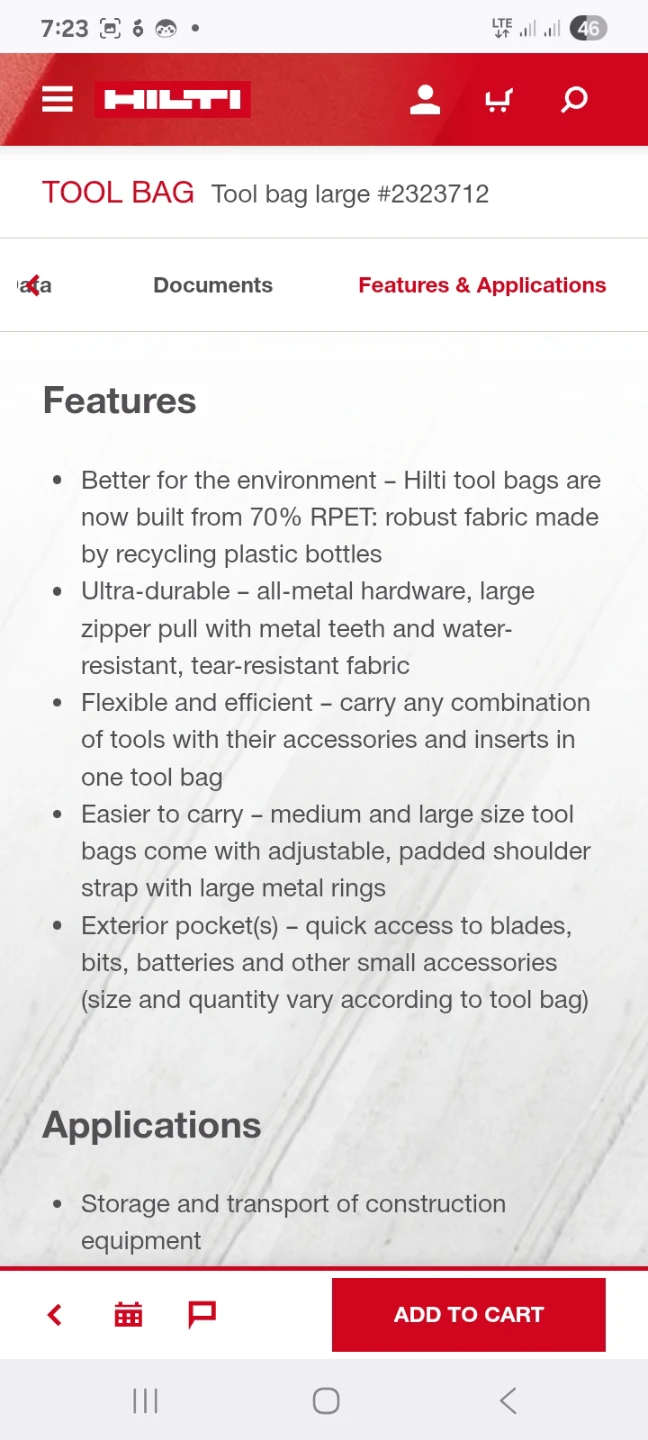 Hilti Tool Bag Large - photo 3