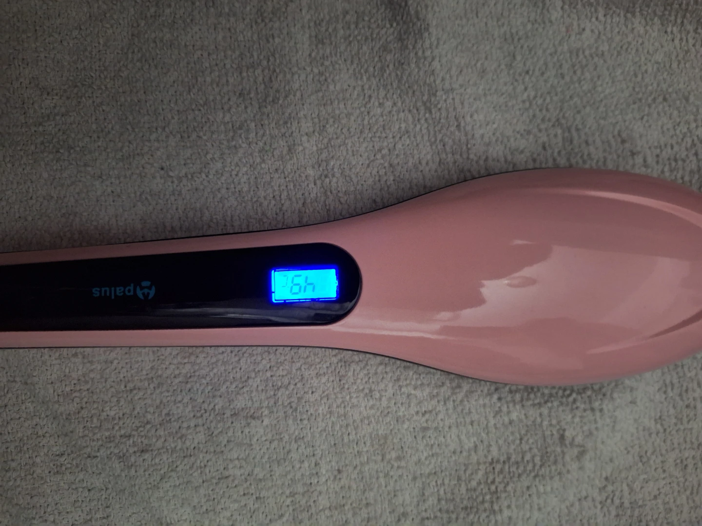 APALUS Pink Ceramic Heated Hair Straightening Brush - photo 4