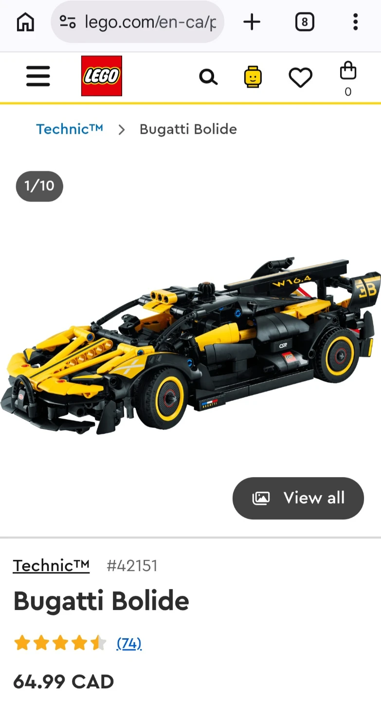 LEGO Technic Bugatti Bolide - photo 3