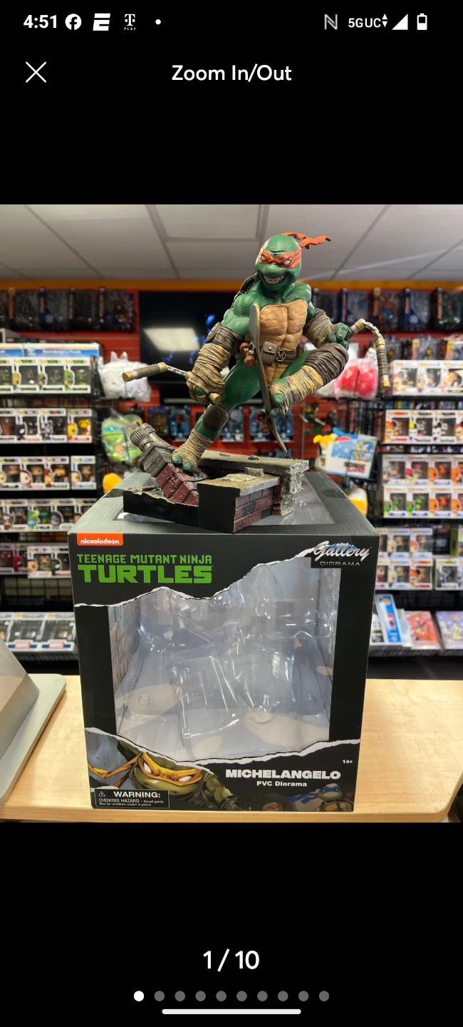 Teenage Mutant Ninja Turtles Michelangelo PVC Diorama - photo 3
