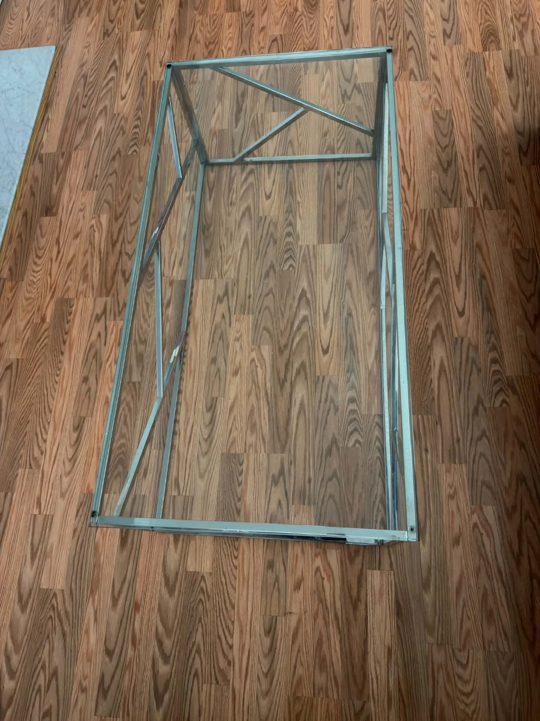 Lexie Coffee Table - Stainless Steel and Glass - photo 2