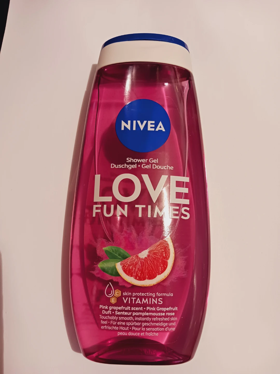 New !! Nivea Love Fun Times Shower Gel - Pink Grapefruit Scent - photo 3
