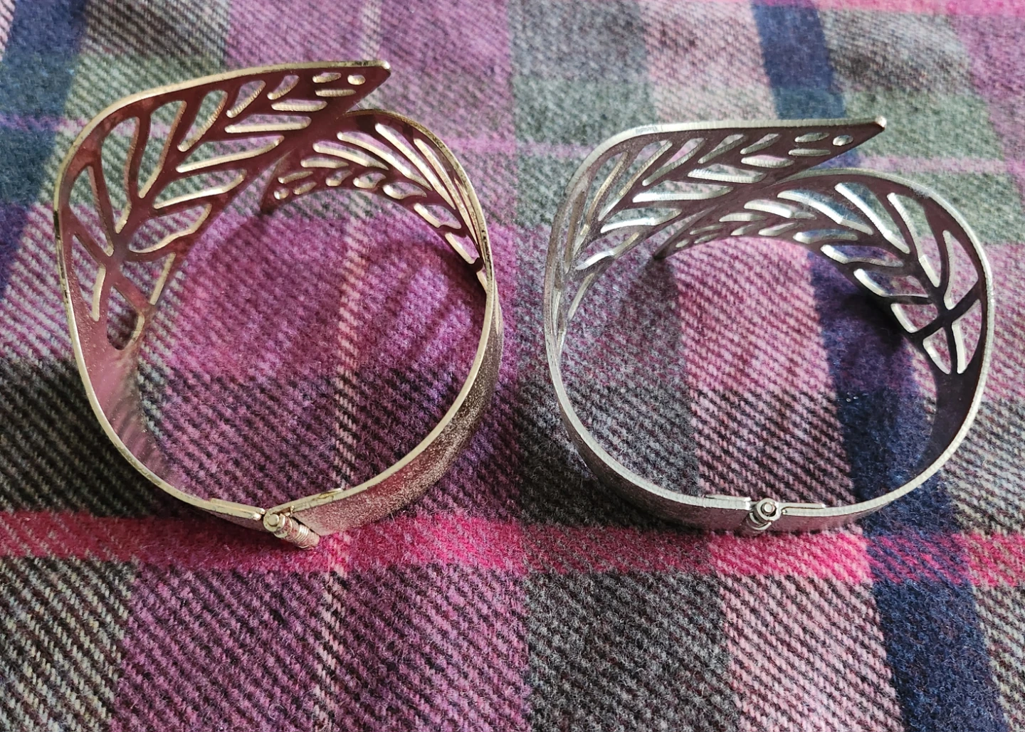 Cuff Leaf Bracelet Set. - photo 4