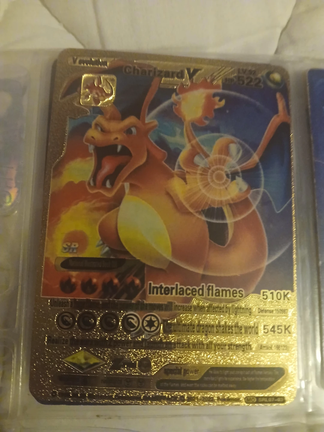 Pokemon Charizard V Card - Gold SR - photo 2