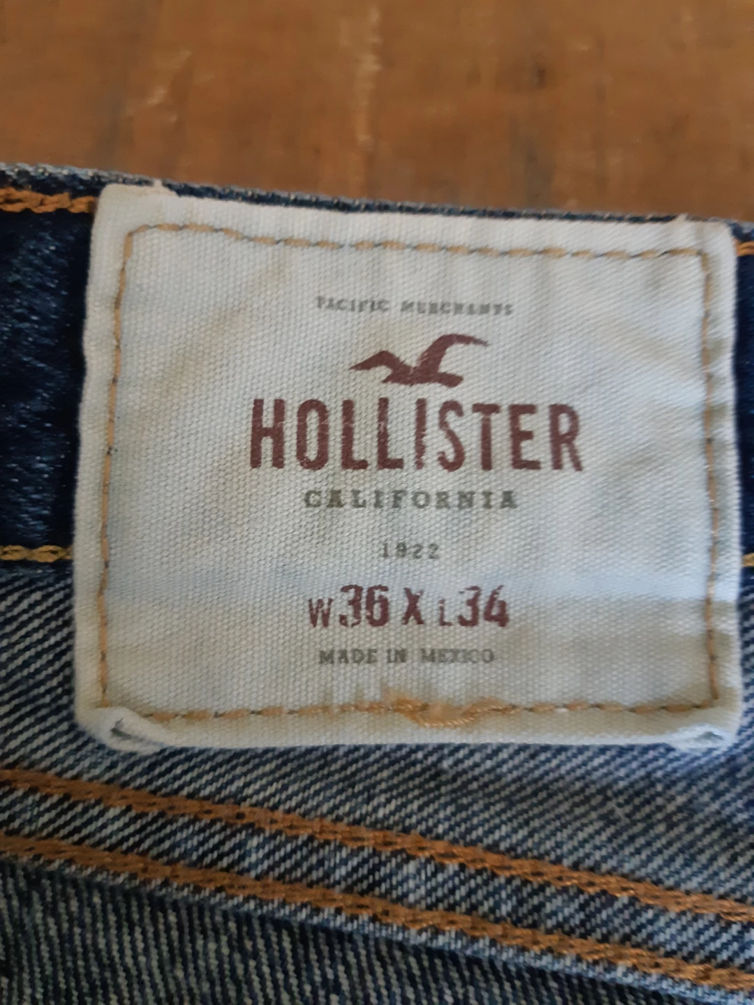 Men's Hollister slim straight Jeans / Denim 36 x 34 - photo 4