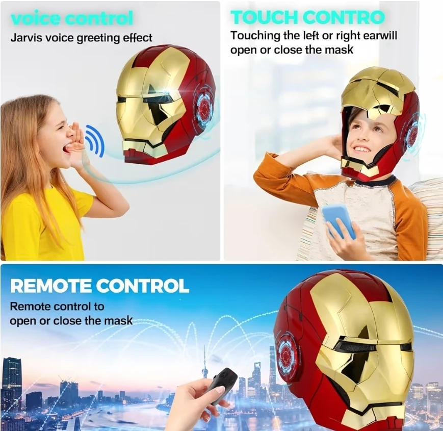 Iron Man Electronic Helmet with Voice & Touch Control - photo 2