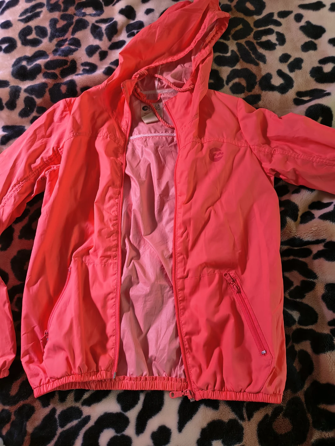 Women's Billabong Windbreaker Jacket - Neon Coral - photo 2