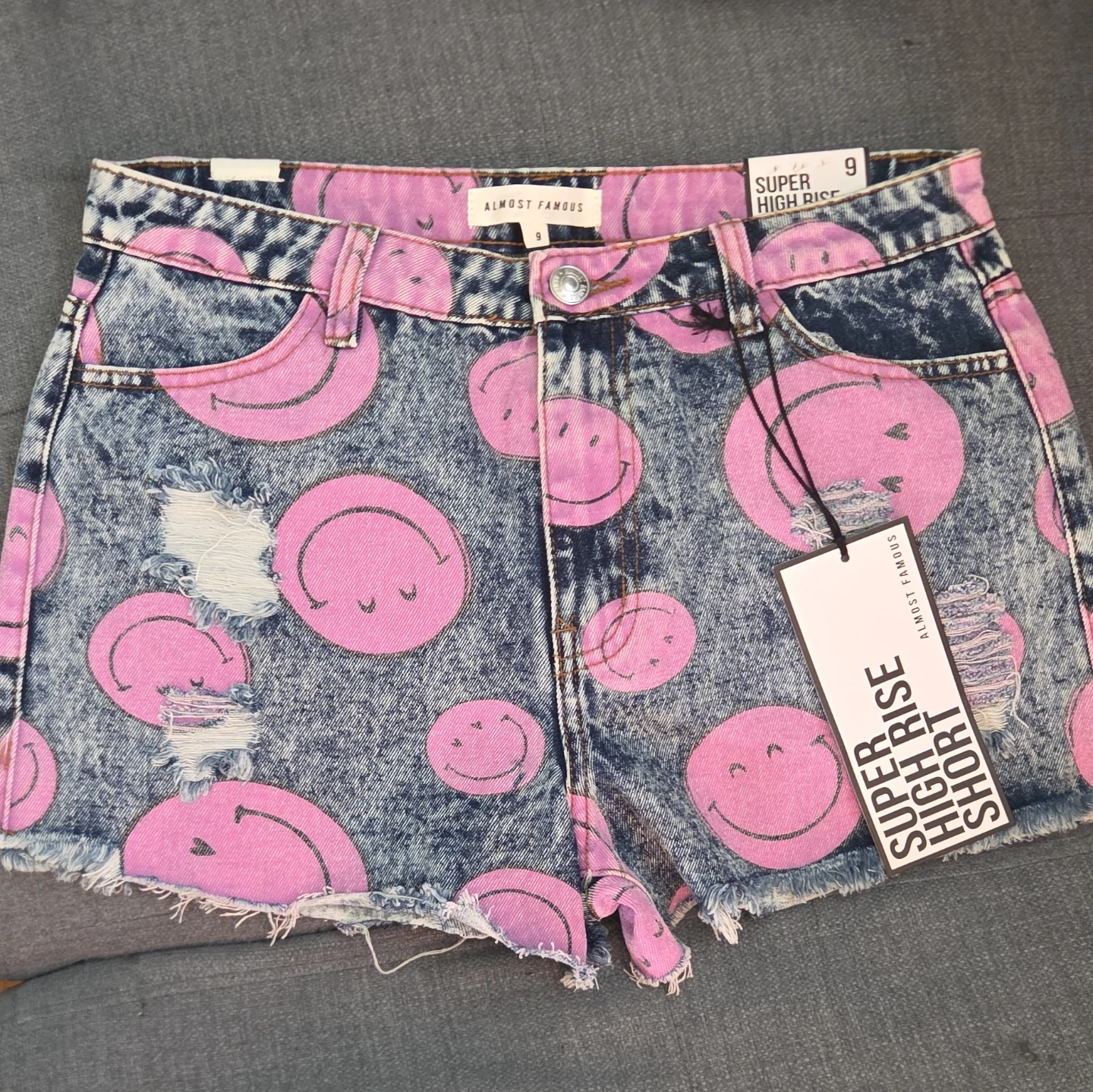 Almost Famous Super High Rise Denim Shorts