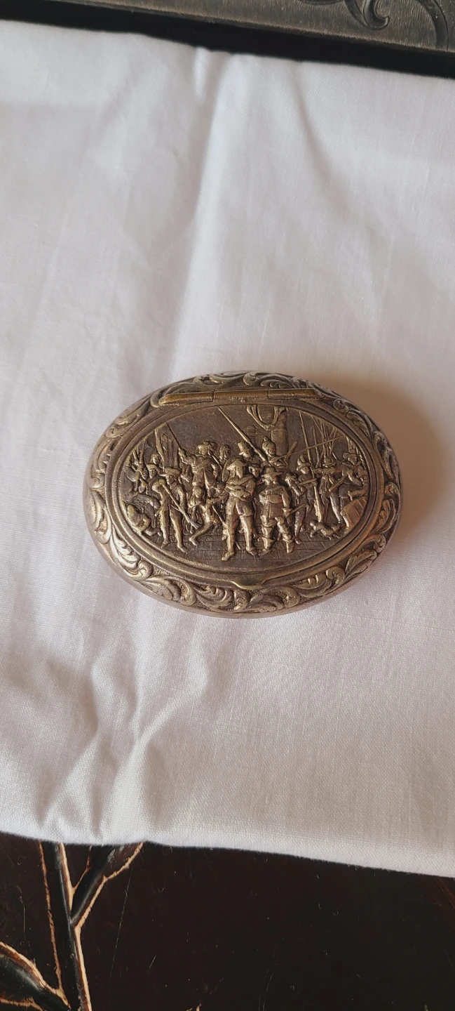 Vintage Oval Decorative Trinket Box