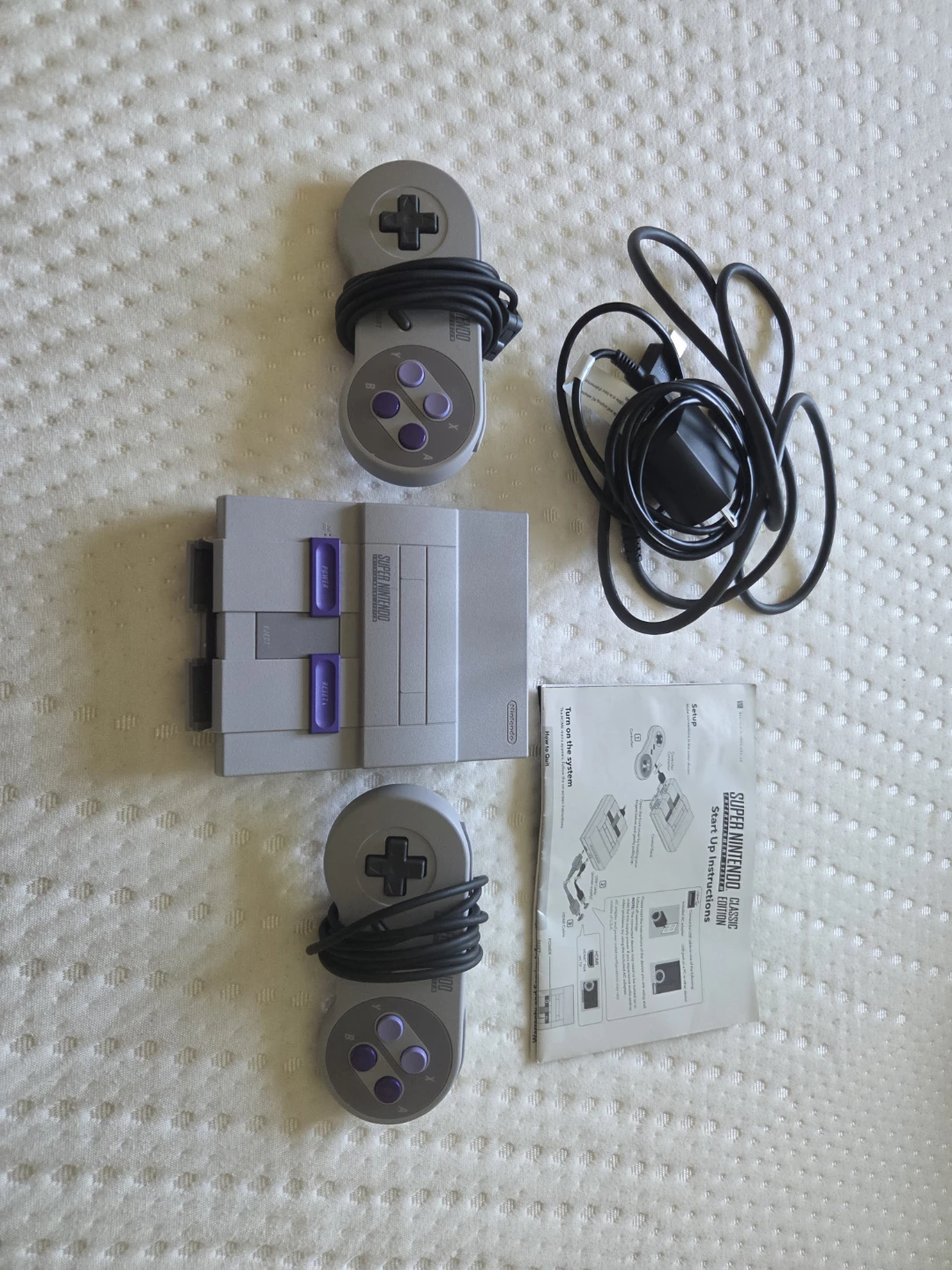 Super Nintendo Entertainment System Console with 2 Controllers