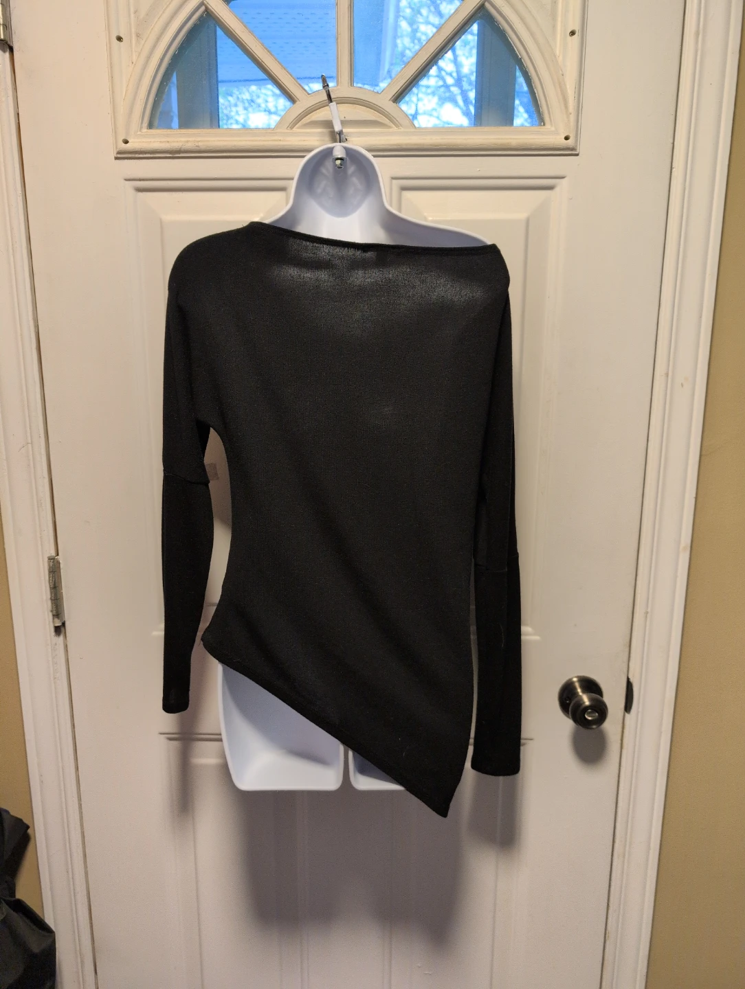 Black Asymmetrical Long Sleeve Top - photo 5