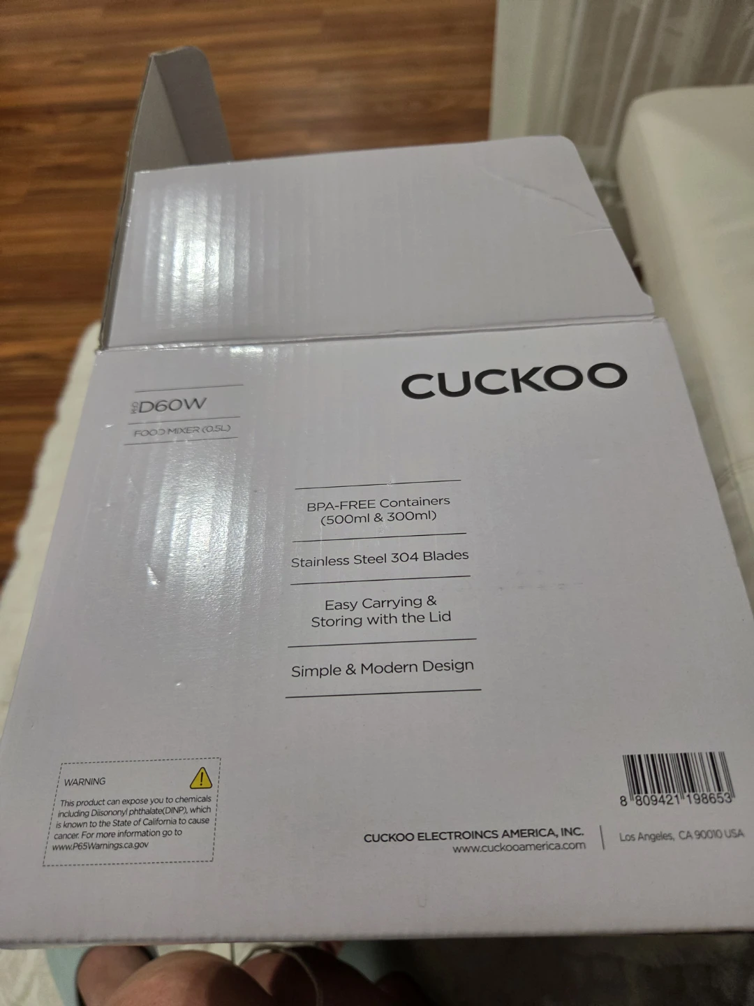 Cuckoo D60W Food Mixer (0.5L) - photo 4