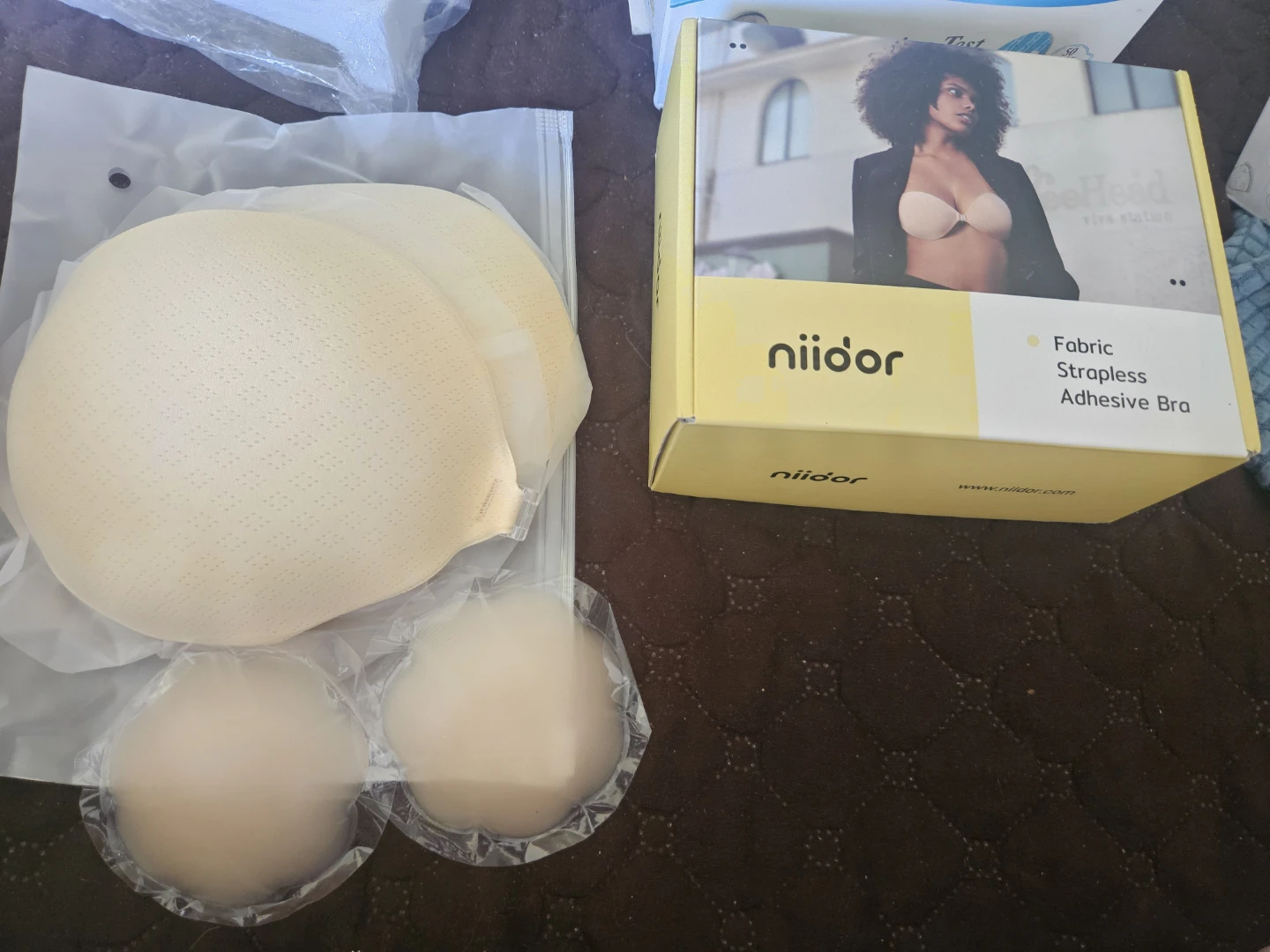 Niidor Fabric Strapless Adhesive Bra - photo 2