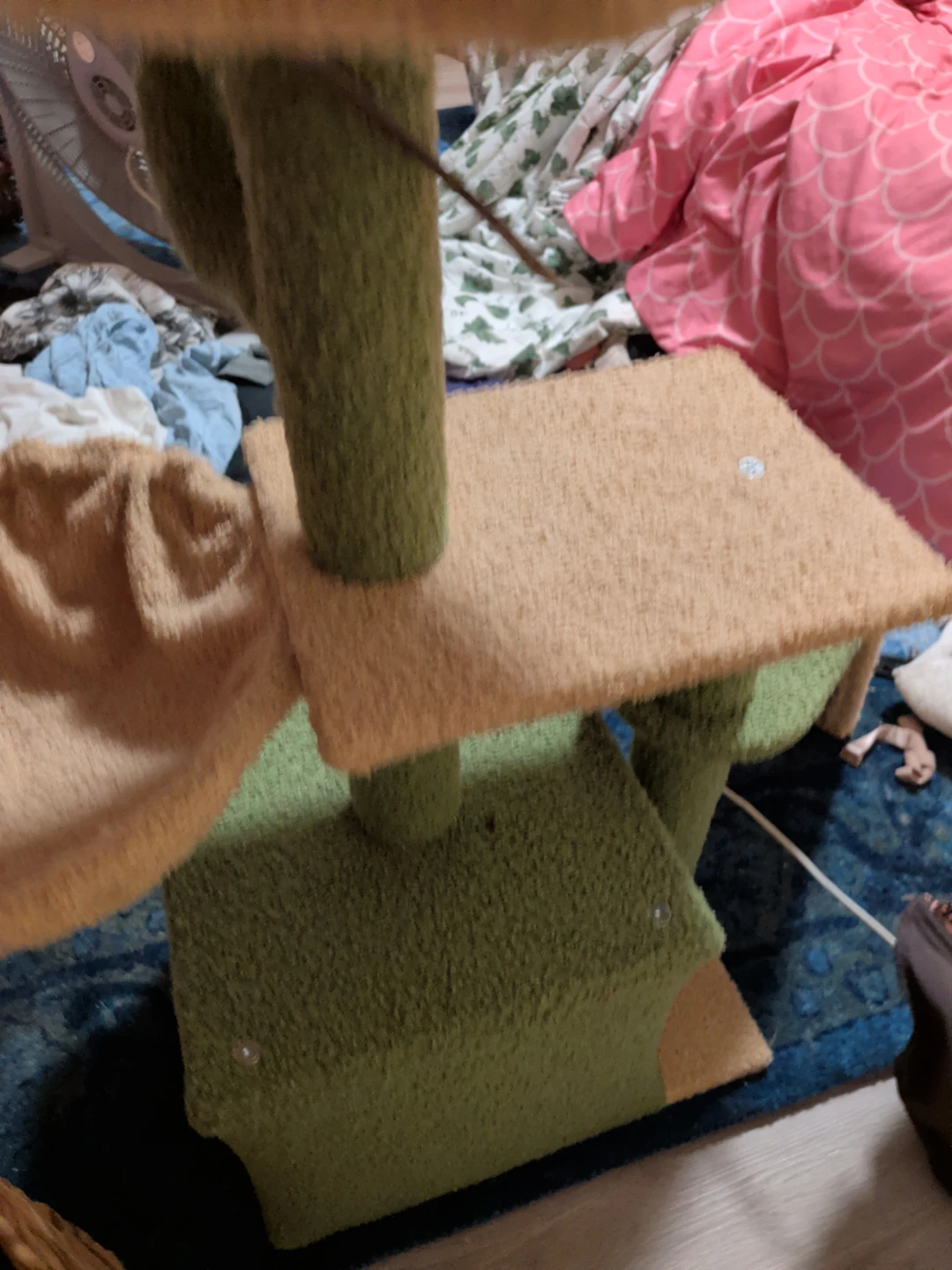 Multi-level Cat Tree Condo with Hammock and Scratch Ramp - photo 5