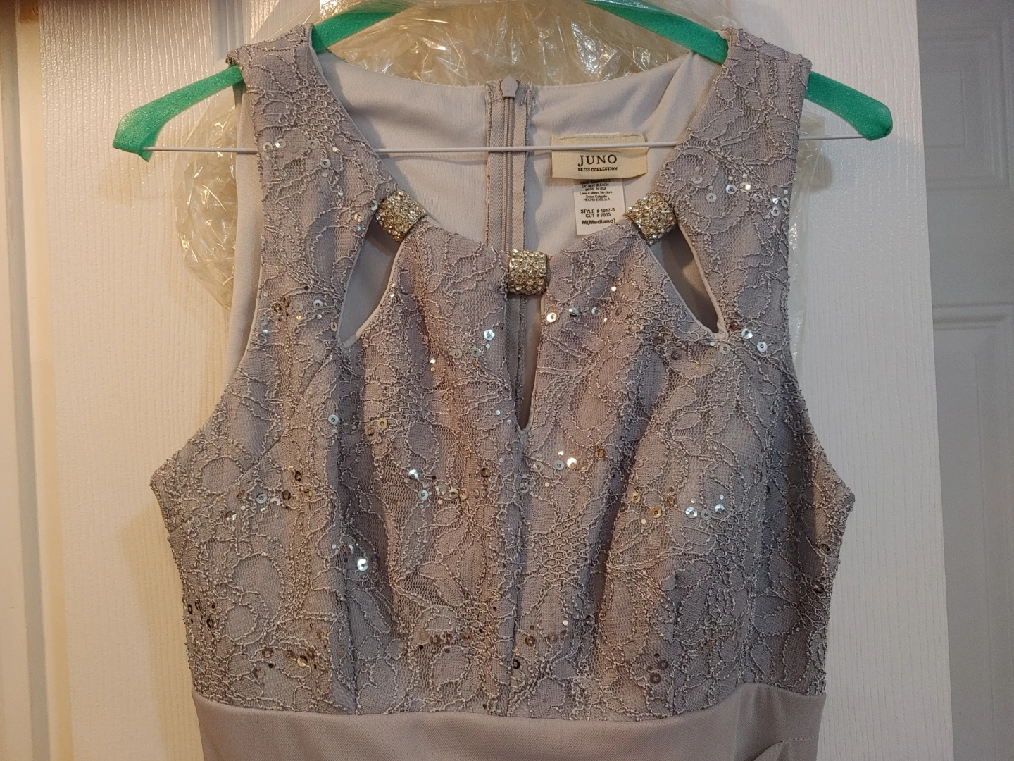Grey Lace Embellished Size M - photo 2