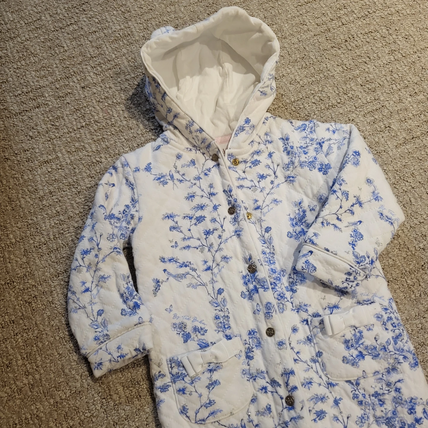 Baker by Ted Baker Quilted Floral Baby Romper - photo 3