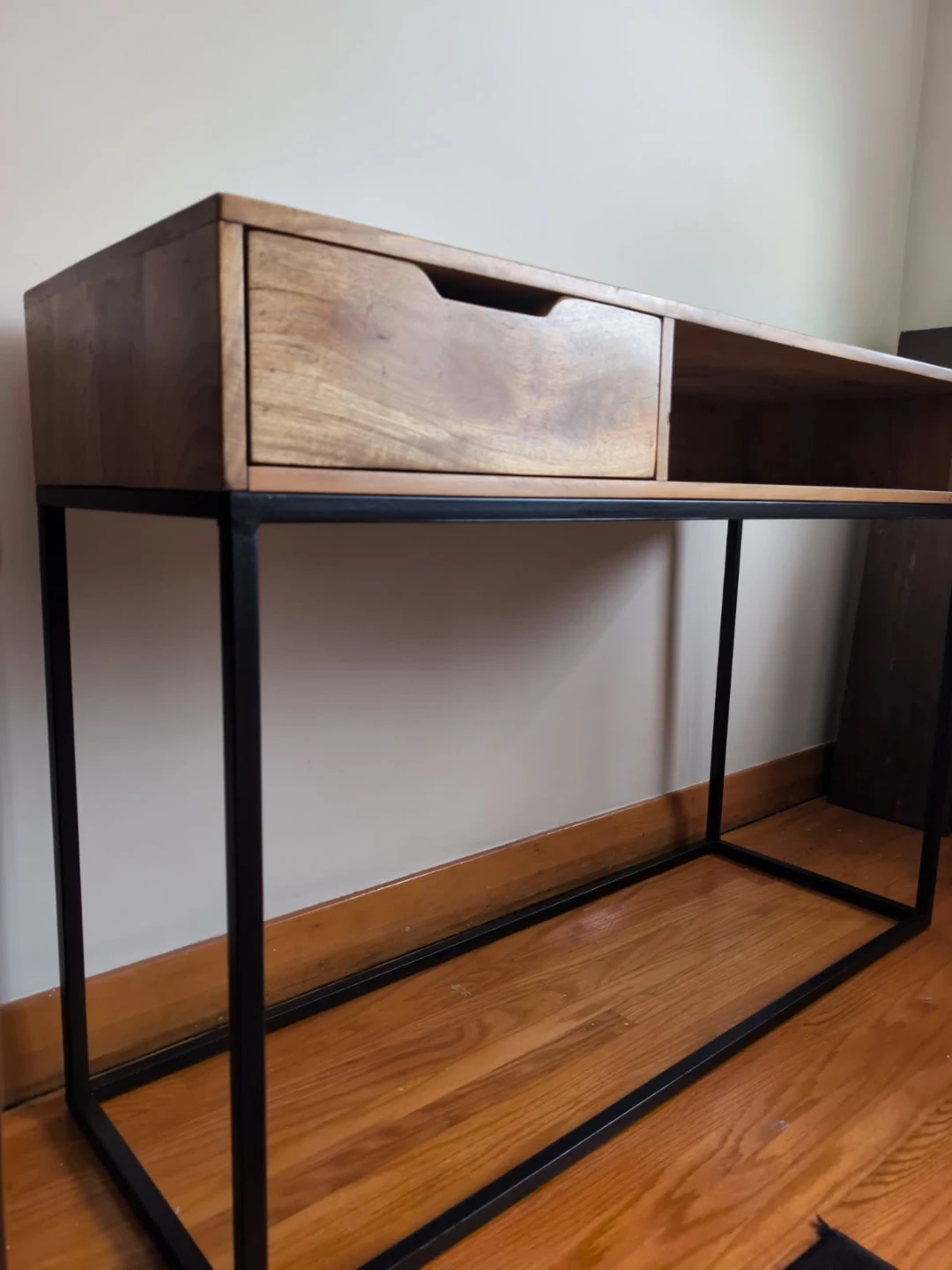 Wood and Metal Console Table - photo 4