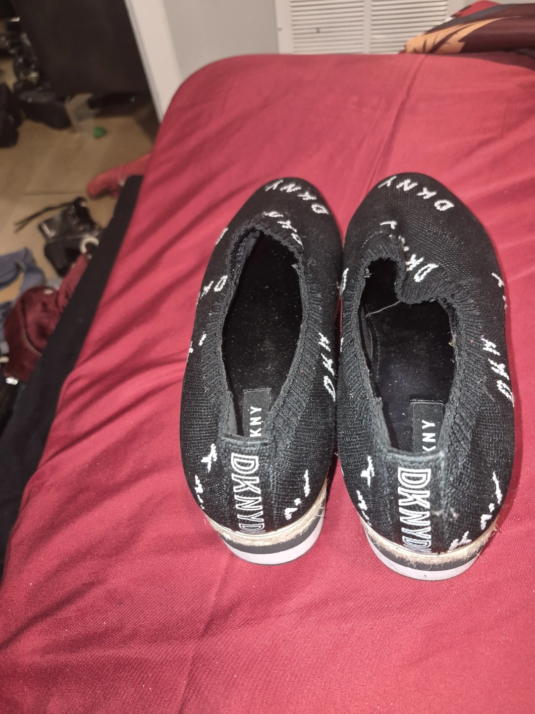 DKNY Black Slip-On Espadrille Flats - photo 2