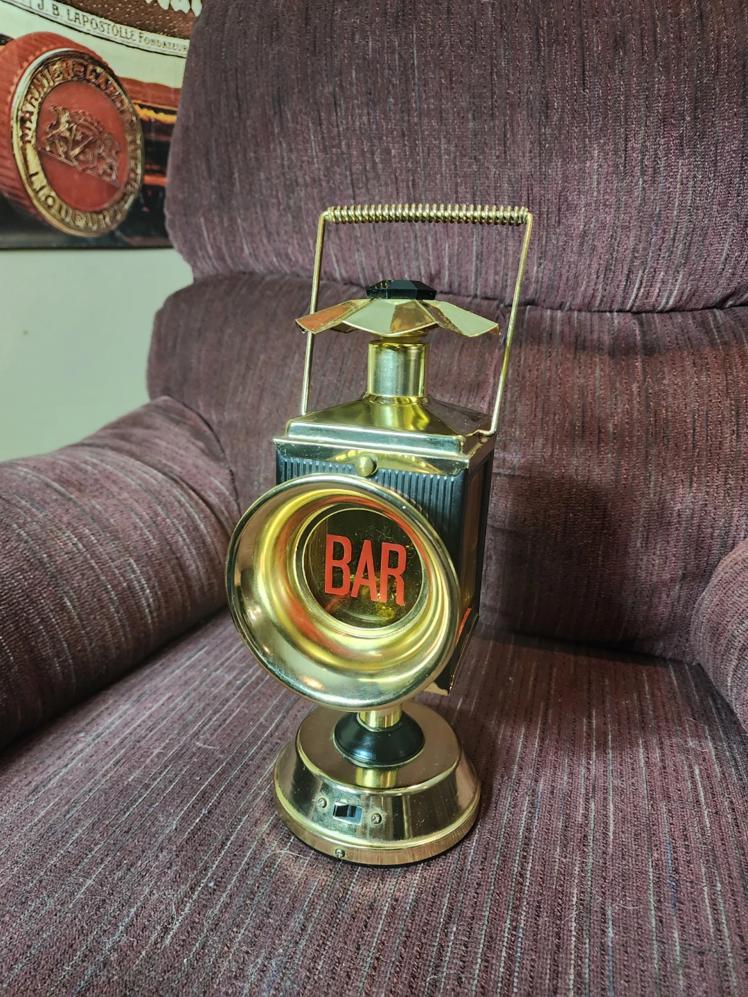 Vintage "BAR" Lantern Decor