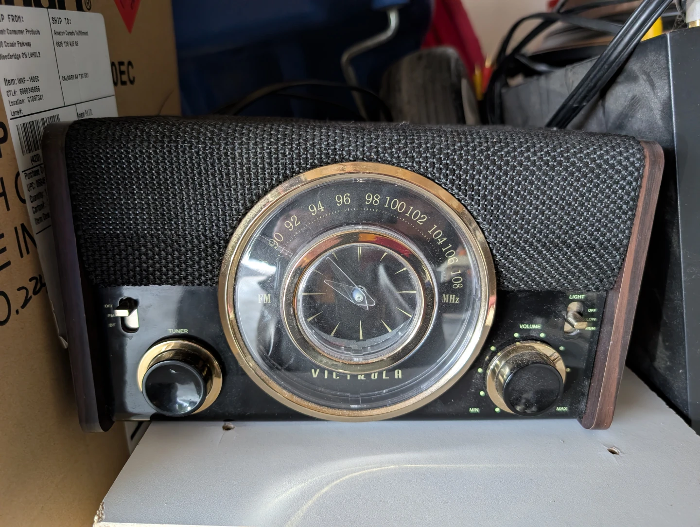 Victrola Bluetooth Clock Radio